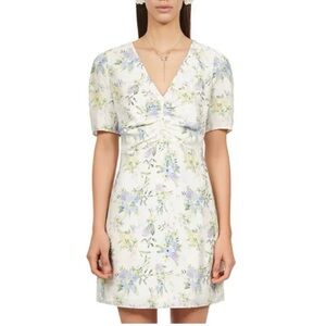 $395 NWT The Kooples romantic Floral V-Neck Dress